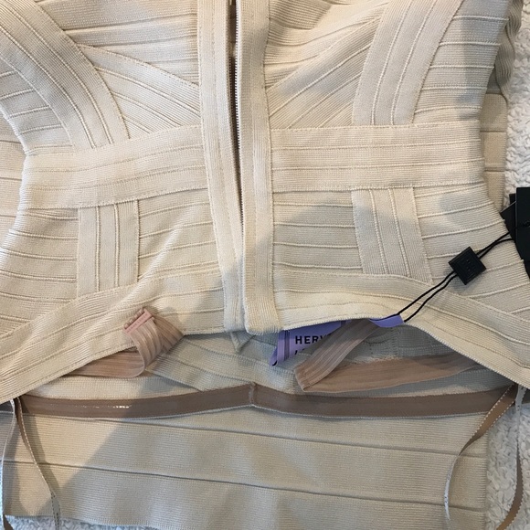 Brand new Herve Leger dress in off white - Picture 6 of 6